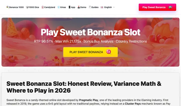 Sweet Bonanza slot game at Maxim88 Malaysia